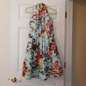 Ted Baker Summer Print Halter dress